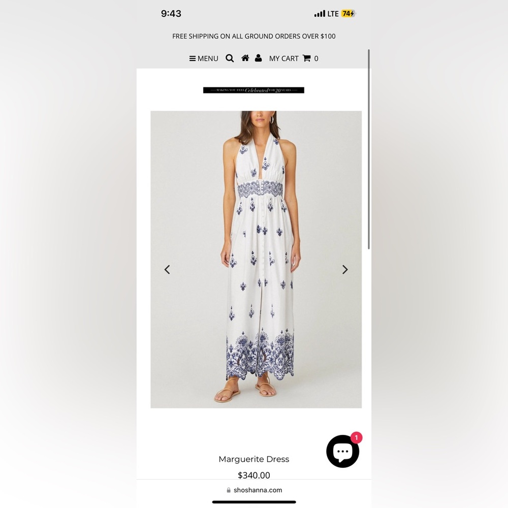 Shoshanna Marguerite Dress